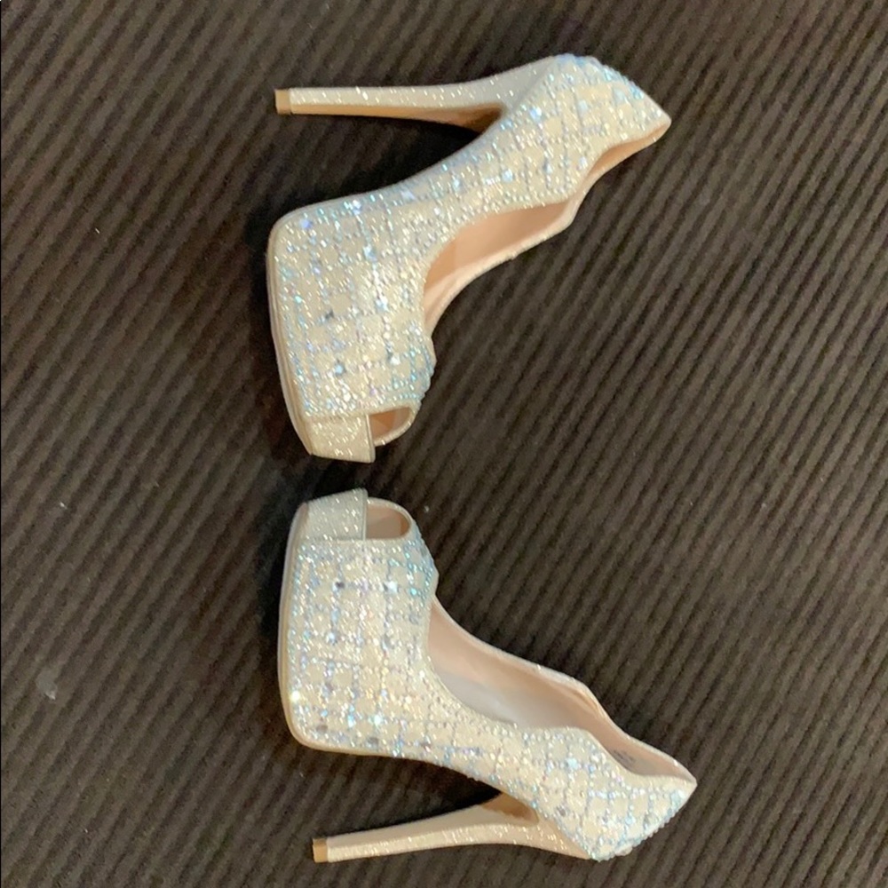 Sparkle heels with bling